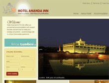 Tablet Screenshot of hotelanandainn.com